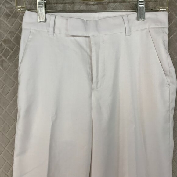 Calvin Klein Boys 12 Dress Pants White Canvas Nautical Coastal Straight Leg - Picture 2 of 16